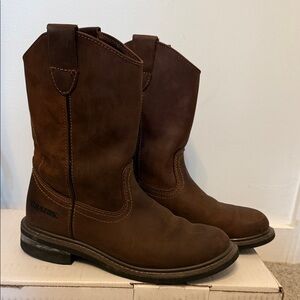 Men’s Brazos Crazy Horse II brown leather cowboy boots (9.5M)